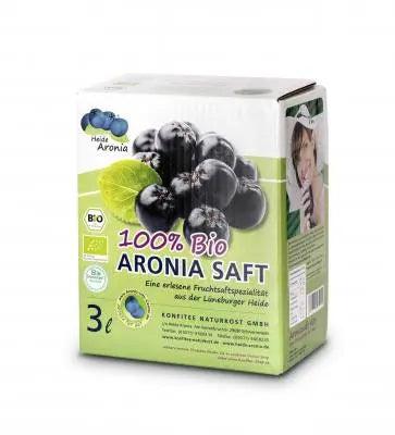 Bio-Aroniasaft 100% Sonderpreis - Direkt gepresst aus deutschen Aroniabeeren