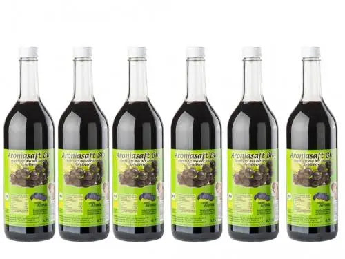 Bio-Aroniasaft 100% Sonderpreis - Direkt gepresst aus deutschen Aroniabeeren