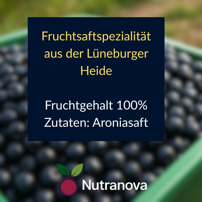 Bio-Aroniasaft 100% Sonderpreis - Direkt gepresst aus deutschen Aroniabeeren