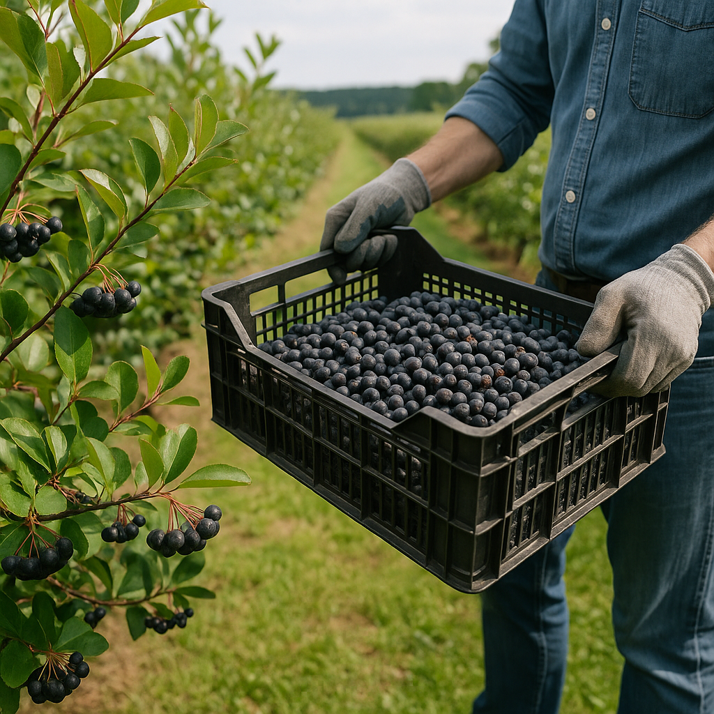 Frische Aroniabeeren 5 Kilogramm – Direkt von der Plantage in Niedersachsen