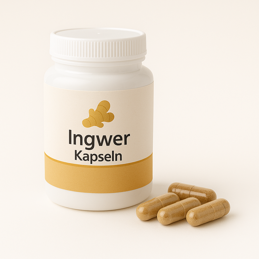 Ingwer Kapseln – 180 vegane Kapseln mit 500 mg Ingwerpulver
