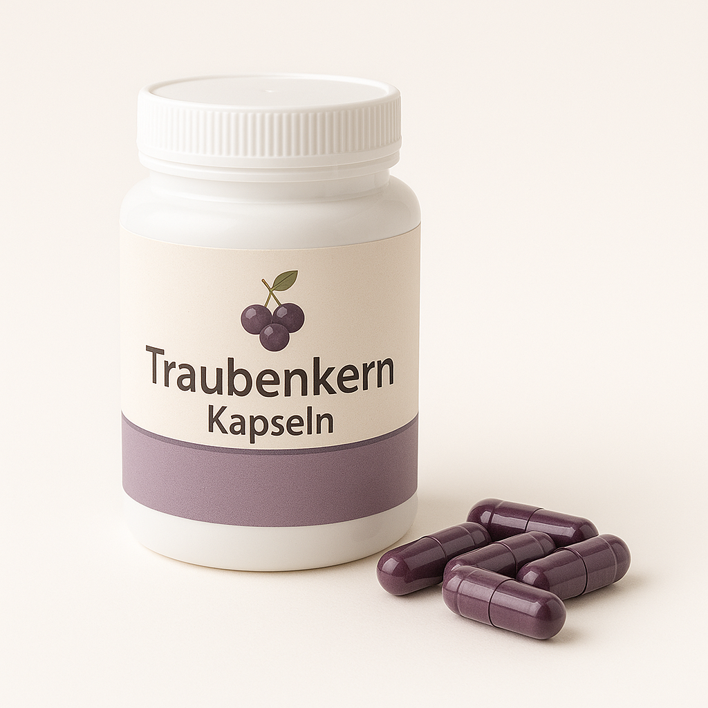 Bio-Traubenkern Kapseln – 180 vegane Kapseln mit 500 mg Traubenkernpulve