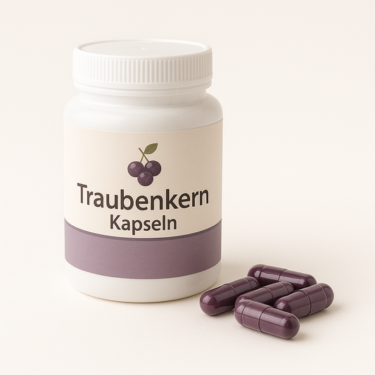 Bio-Traubenkern Kapseln – 180 vegane Kapseln mit 500 mg Traubenkernpulve