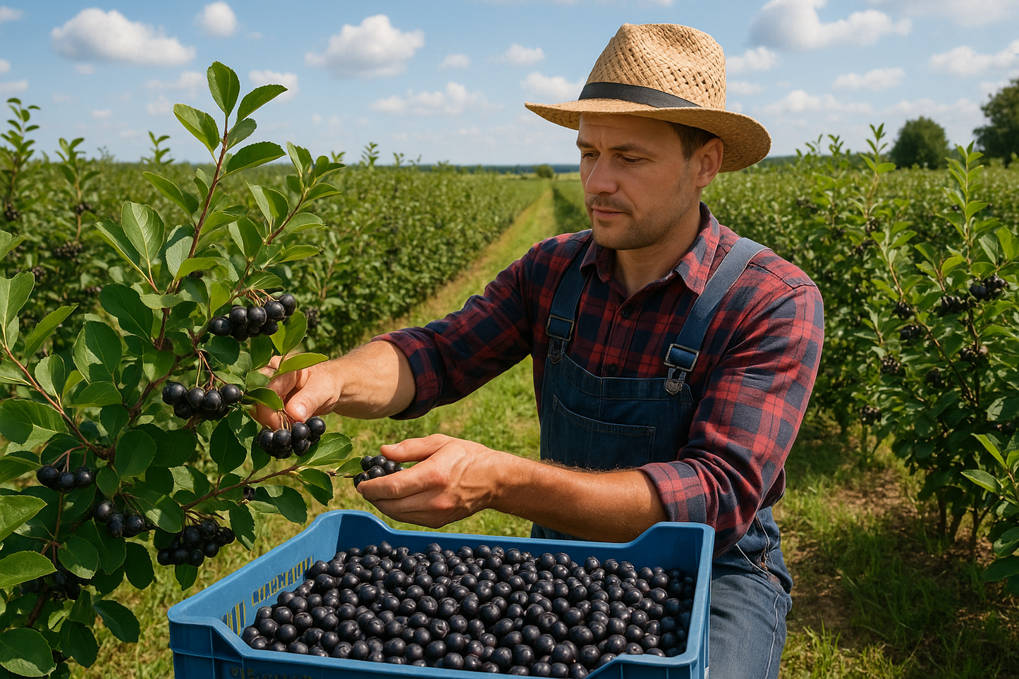 Frische Aroniabeeren 5 Kilogramm – Direkt von der Plantage in Niedersachsen