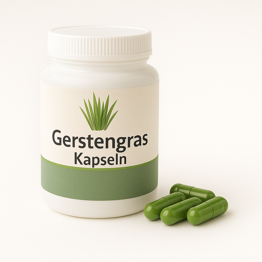 Gerstengras Kapseln – 180 vegane Kapseln mit 500 mg Gerstengraspulver