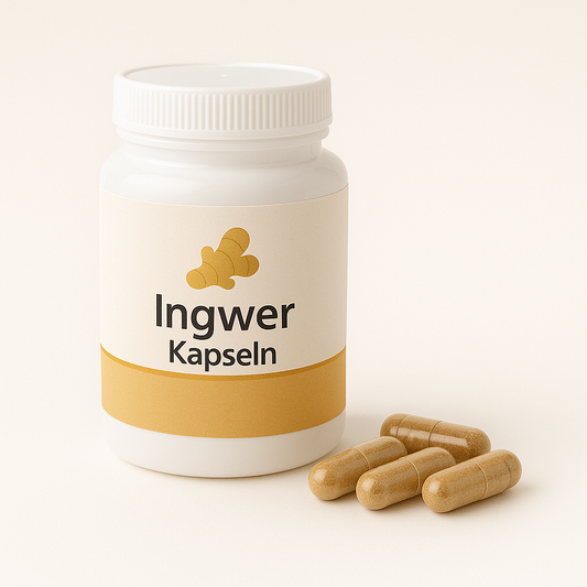 Ingwer Kapseln – 180 vegane Kapseln mit 500 mg Ingwerpulver