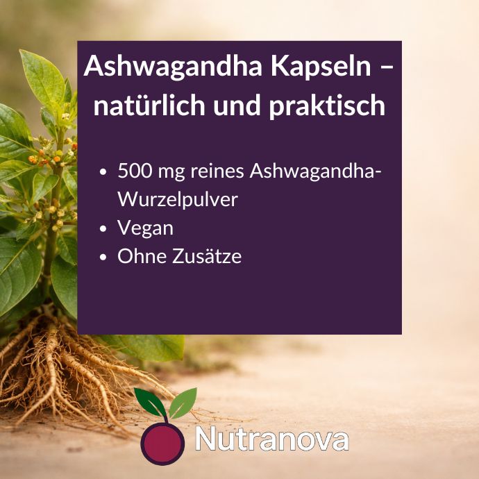 Bio-Ashwagandha Kapseln – 150 vegane Kapseln mit 500 mg Ashwagandha-Pulver