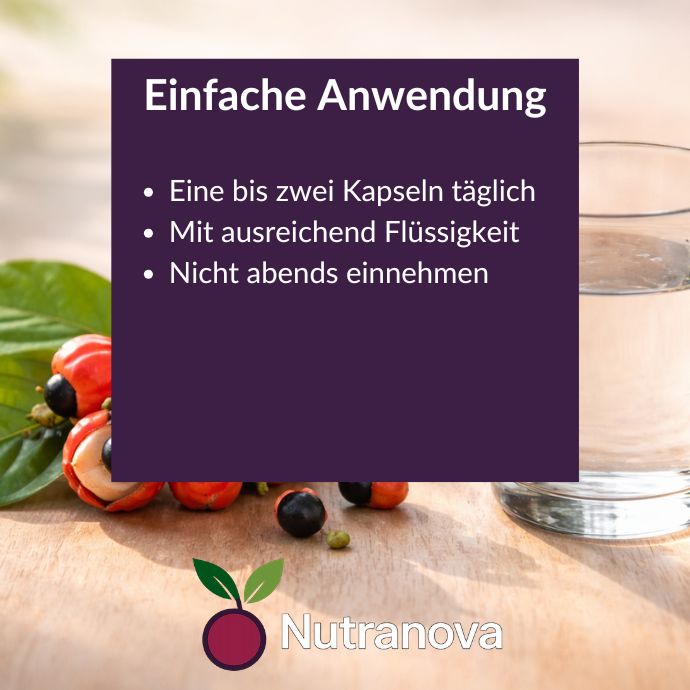 Bio-Guarana Kapseln – 150 vegane Kapseln mit 500 mg Guarana-Pulver